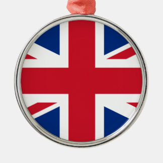 Union Jack Vereinigtes Königreich Silbernes Ornament