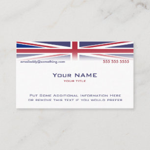 Union Jack Version 2 Visitenkarte