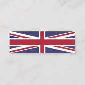 Union Jack Version 4 Mini Visitenkarte (Rückseite)