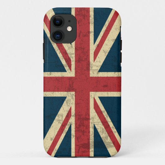 Union Jack Vintag erschüttert Case-Mate iPhone Hülle (Rückseite)