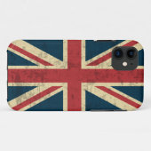 Union Jack Vintag erschüttert Case-Mate iPhone Hülle (Rückseite (Horizontal))