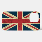 Union Jack Vintag erschüttert Case-Mate iPhone Hülle (Rückseite (Horizontal))
