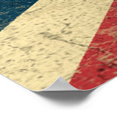 Union Jack Vintag erschüttert Poster (Ecke)