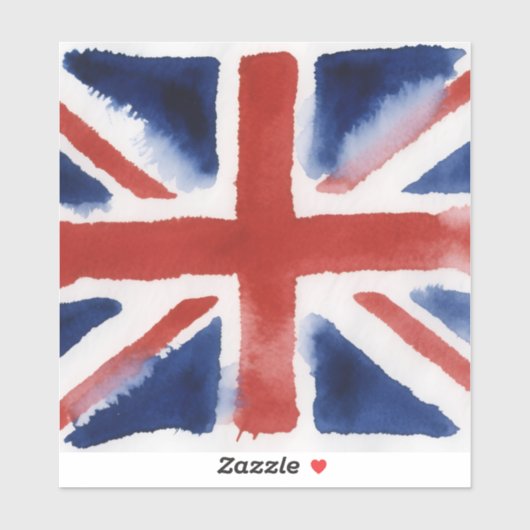 Union jack vinyl sticker (Blatt)