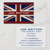 Union Jack Visitenkarte (Vorne/Hinten)