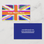 Union Jack Visitenkarte (Vorne/Hinten)