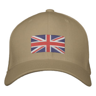 Union Jack - Vollfarbigkeit Bestickte Baseballkappe