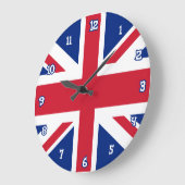 Union Jack Wall Clock Große Wanduhr (Winkel)