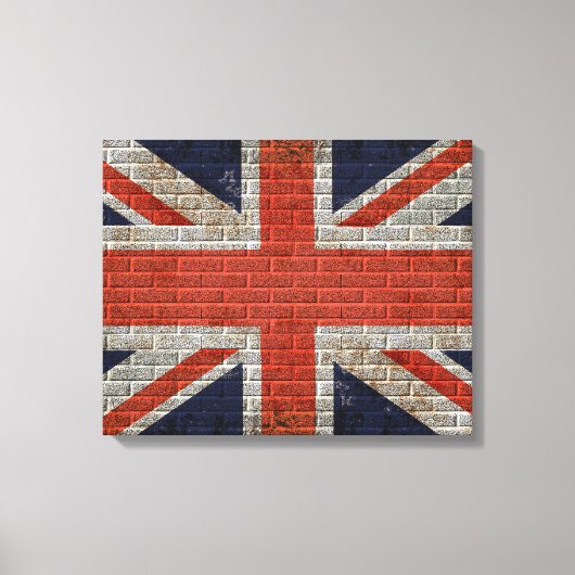 Union Jack Wandflagge auf Leinwand (Vorderseite)