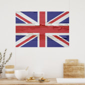 Union Jack Weathered Paint Poster (Küche)
