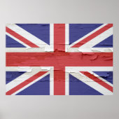 Union Jack Weathered Paint Poster (Vorne)