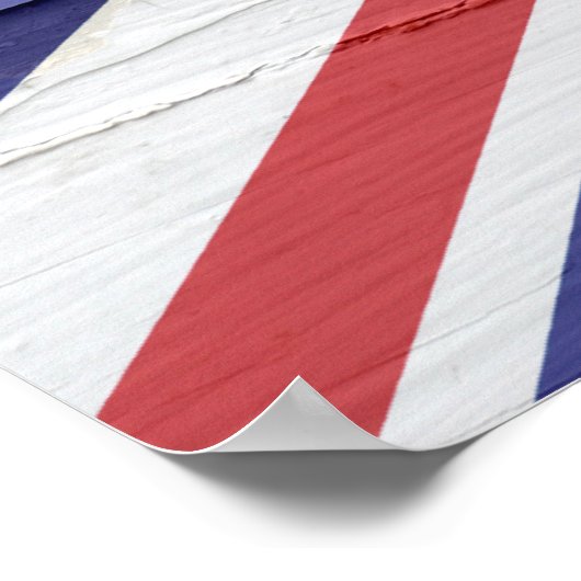 Union Jack Weathered Poster (Ecke)