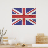 Union Jack Weathered Poster (Küche)