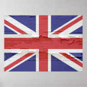 Union Jack Weathered Poster (Vorne)