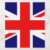 Union Jack Weinetikett (Einzelnes Label)