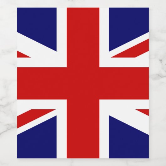 Union Jack Weinetikett (Einzelnes Label)