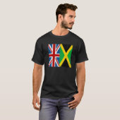 Union Jack With Jamaican Flag & British Caribbean T-Shirt (Vorne ganz)
