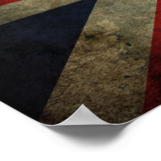 Union Jack - Worn Poster (Ecke)