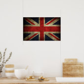 Union Jack - Worn Poster (Küche)