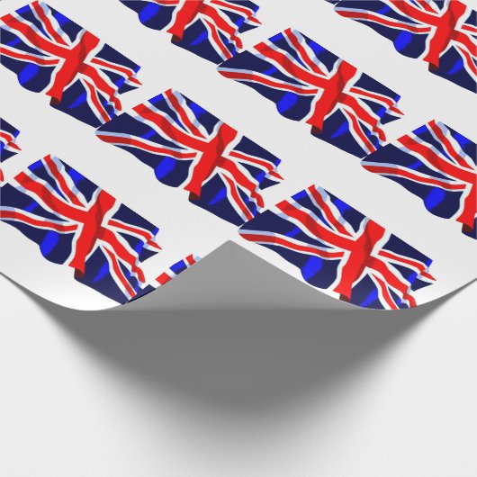 Union Jack Wrapping Papier Geschenkpapier (Ecke)