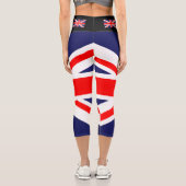 Union Jack Yoga Pants Capri Leggings (Rückseite)