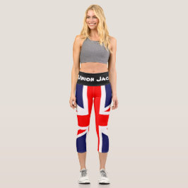 Union Jack Yoga Pants Capri Leggings