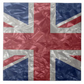 Union Jack - zerknittert Fliese (Vorderseite)