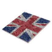 Union Jack - zerknittert Fliese (Seite)