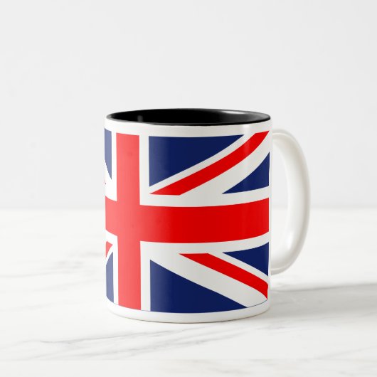 Union Jack Zweifarbige Tasse (VorderseiteRechts)