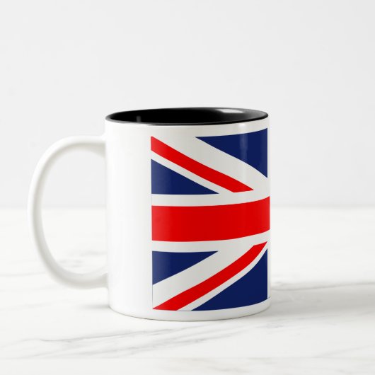 Union Jack Zweifarbige Tasse (Links)