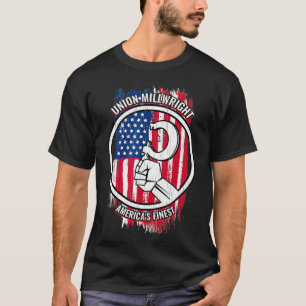 Union-Monteur T-Shirt Amerikanische Männer Geschen