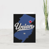 Union New Jersey Nj Map  Karte (Vorderseite)