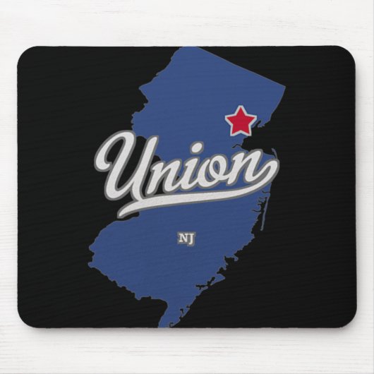 Union New Jersey Nj Map Mousepad (Vorne)