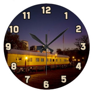Union Pacific Zug in Old Sacramento Große Wanduhr