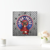Union Proud Quadratische Wanduhr (Zuhause)