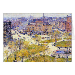 Union Square im Frühling von Frederick Childe Hass