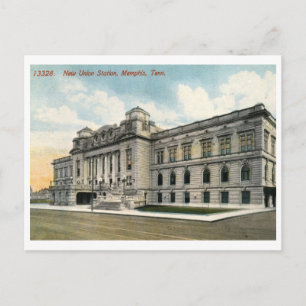 Union Station, Memphis Vintage Postkarte