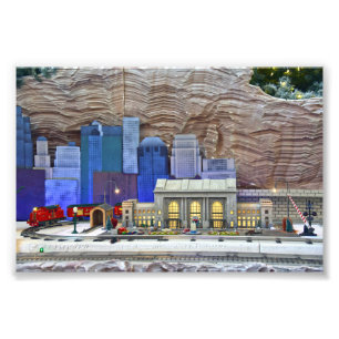 Union Station, Modellbahnausstellung, Kansas City Fotodruck