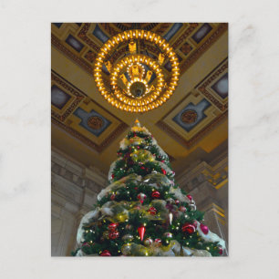 Union Station Weihnachtsbaum Kansas City, Missouri Feiertagspostkarte