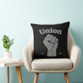 Union Strong Worker Fist Minimal Design Kissen (Stuhl )