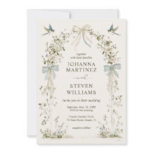 Union Zeit Beige Grün Floral Vögel Blumen Hochzeit