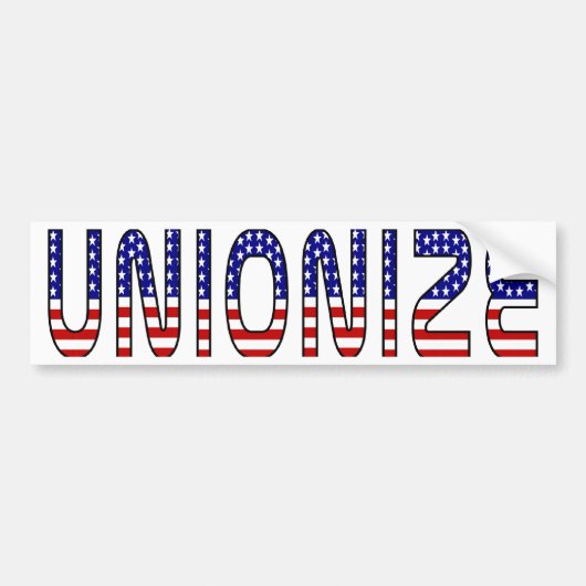 Unionisieren Autoaufkleber (Vorne)