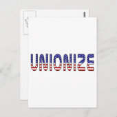 Unionisieren Postkarte (Vorne/Hinten)