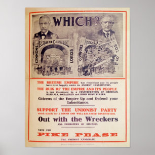 Unionist Party Poster for British General