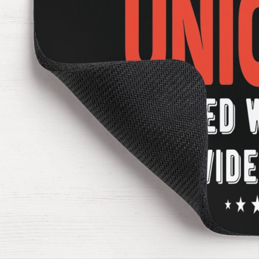 Unionize - vereint, geteilt, wir betteln mousepad (Ecke)