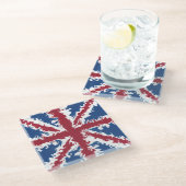 Unions Jack Drink Mats UK Flaggendekor Glasuntersetzer (Schrägansicht)