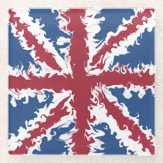 Unions Jack Drink Mats UK Flaggendekor Glasuntersetzer (Vorderseite)
