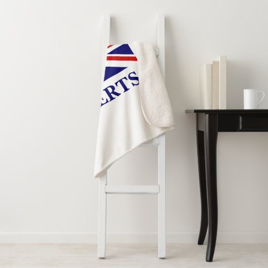 Unions-Jack-Fahne-Sonderdecke Sherpa-Fleece Sherpadecke (Beispiel)