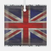 Unions Jack Flag Glasschmuck Ornament Aus Glas (Vorderseite)