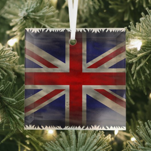 Unions Jack Flag Glasschmuck Ornament Aus Glas (Insitu)